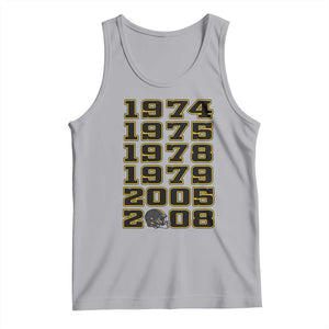 Six Historic Championship Seasons Tank Top Vintage Football Fan Graphic