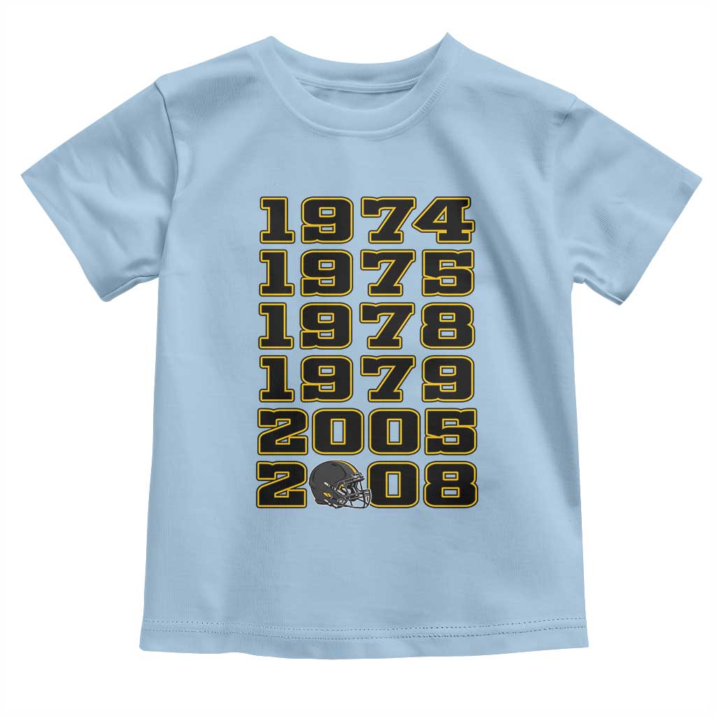 Six Historic Championship Seasons Toddler T Shirt Vintage Football Fan Graphic