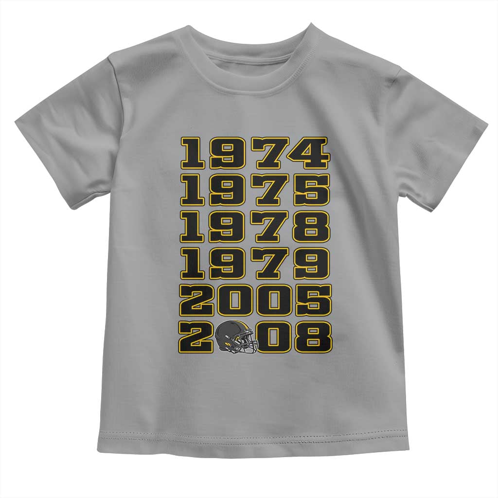 Six Historic Championship Seasons Toddler T Shirt Vintage Football Fan Graphic