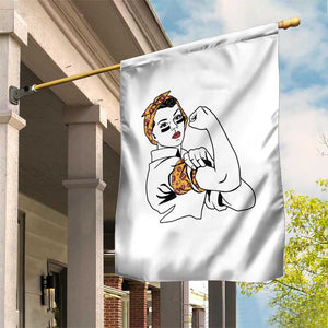 We Can Do It Game Day Garden Flag Rosie The Riveter Strong Woman Football Fan