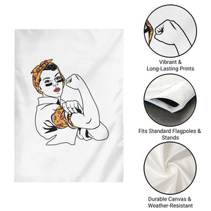 We Can Do It Game Day Garden Flag Rosie The Riveter Strong Woman Football Fan
