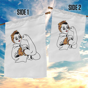 We Can Do It Game Day Garden Flag Rosie The Riveter Strong Woman Football Fan