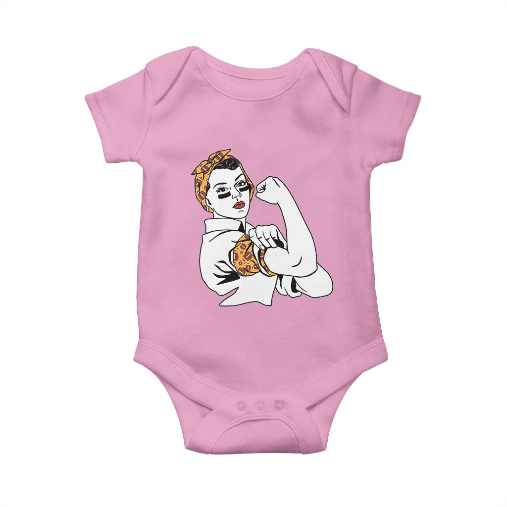 We Can Do It Game Day Baby Onesie Rosie The Riveter Strong Woman Football Fan