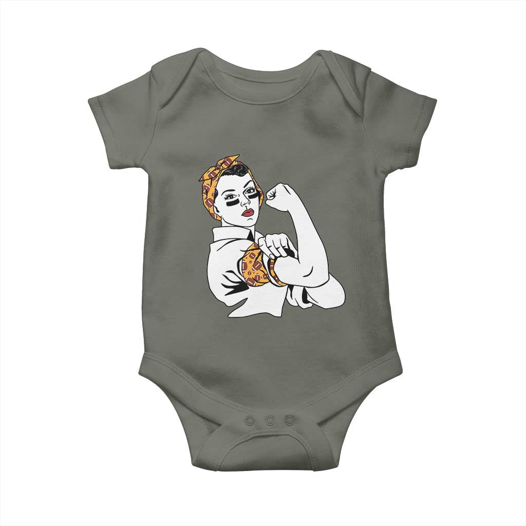 We Can Do It Game Day Baby Onesie Rosie The Riveter Strong Woman Football Fan