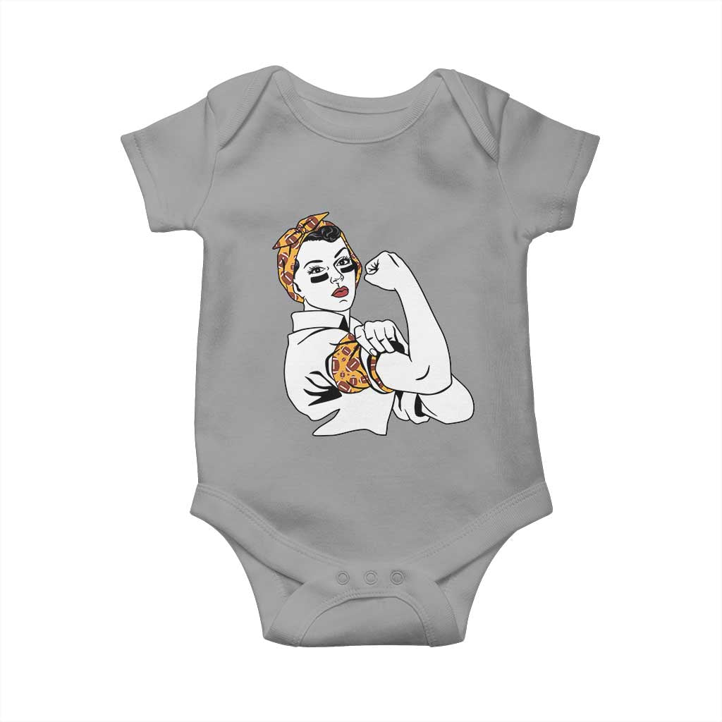 We Can Do It Game Day Baby Onesie Rosie The Riveter Strong Woman Football Fan