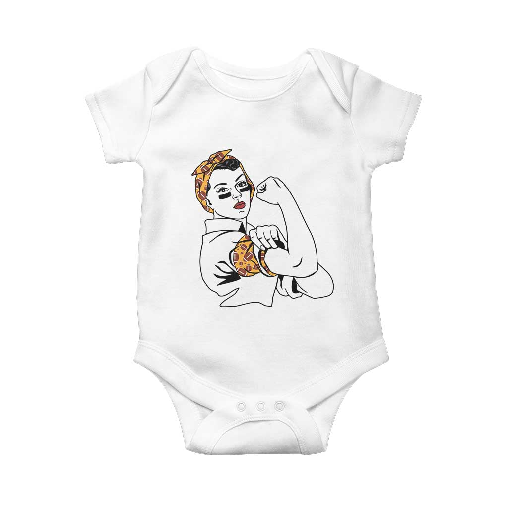 We Can Do It Game Day Baby Onesie Rosie The Riveter Strong Woman Football Fan