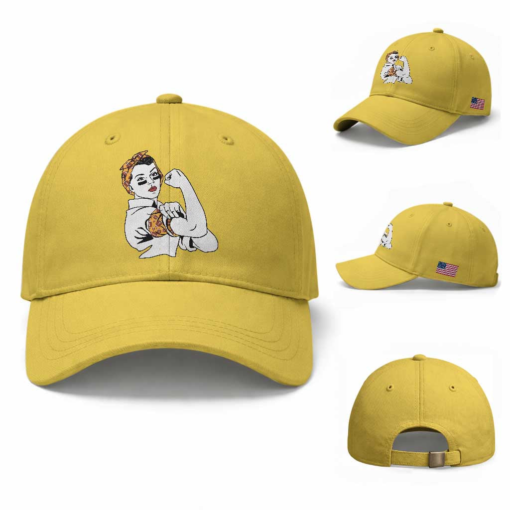 We Can Do It Game Day Baseball Cap Rosie The Riveter Strong Woman Football Fan