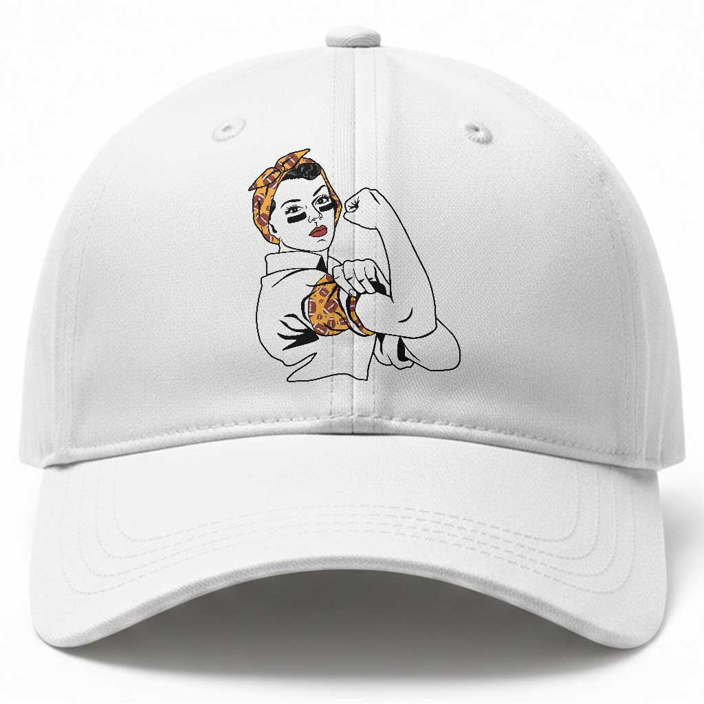 We Can Do It Game Day Baseball Cap Rosie The Riveter Strong Woman Football Fan TS12 Print Your Wear