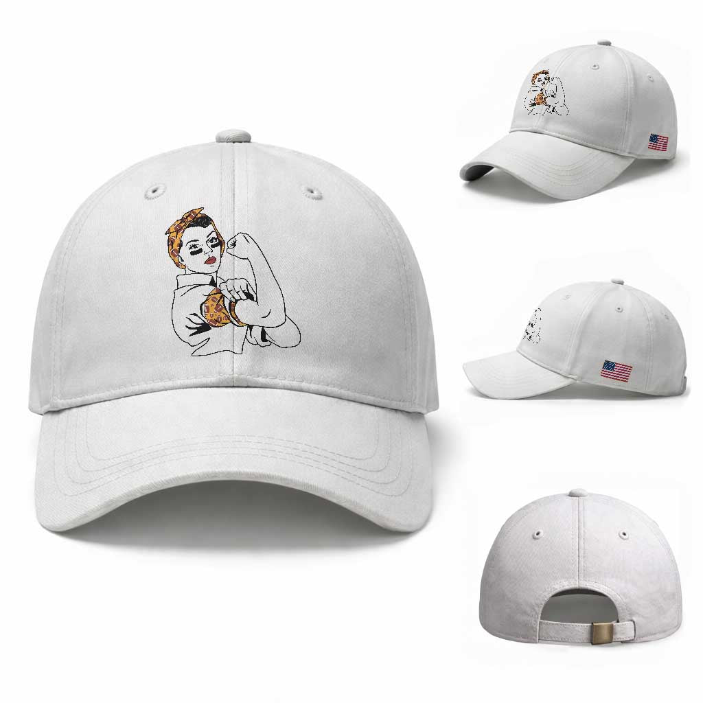 We Can Do It Game Day Baseball Cap Rosie The Riveter Strong Woman Football Fan