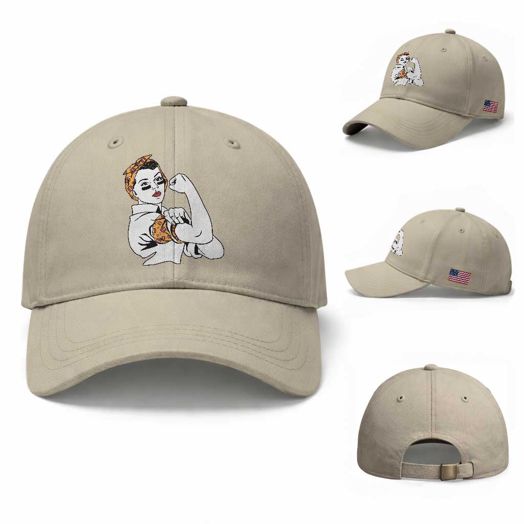 We Can Do It Game Day Baseball Cap Rosie The Riveter Strong Woman Football Fan