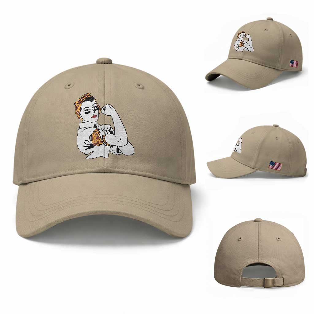 We Can Do It Game Day Baseball Cap Rosie The Riveter Strong Woman Football Fan