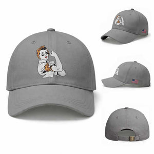 We Can Do It Game Day Baseball Cap Rosie The Riveter Strong Woman Football Fan