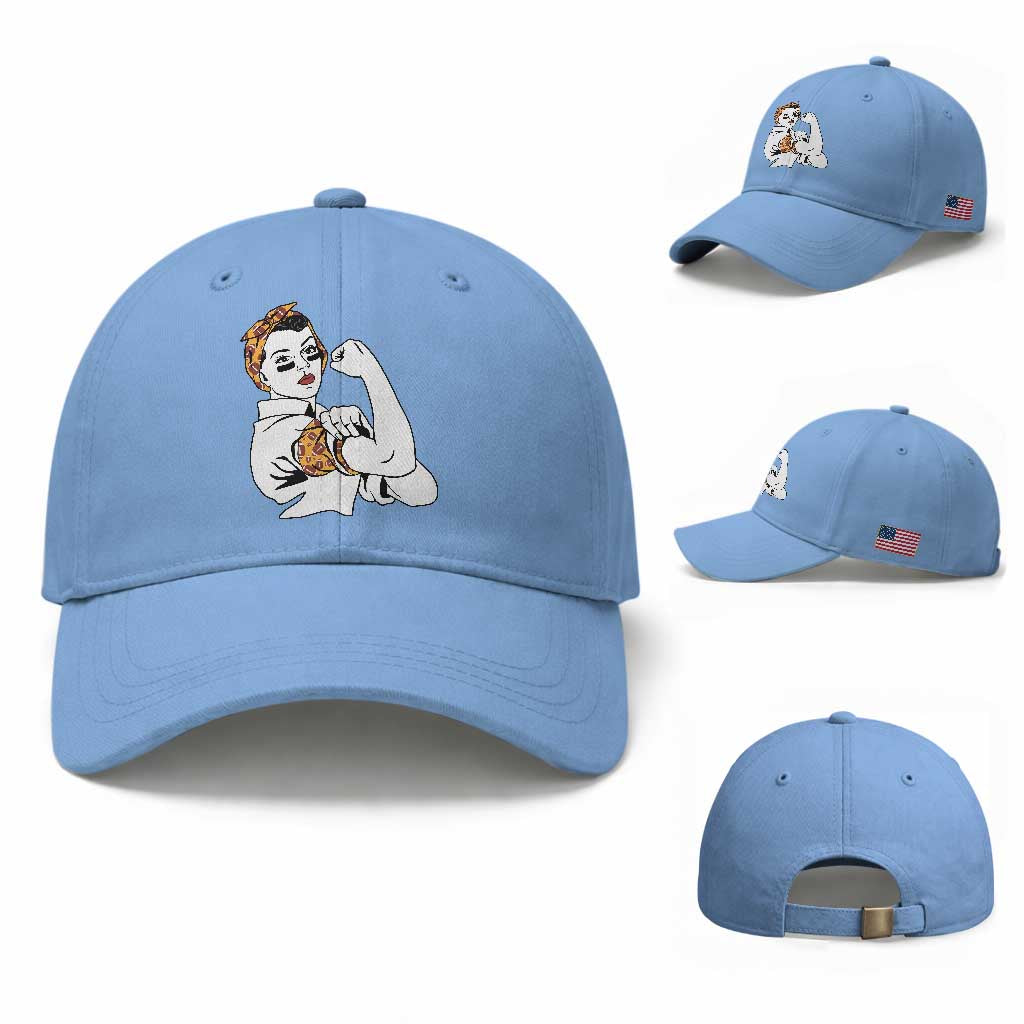 We Can Do It Game Day Baseball Cap Rosie The Riveter Strong Woman Football Fan