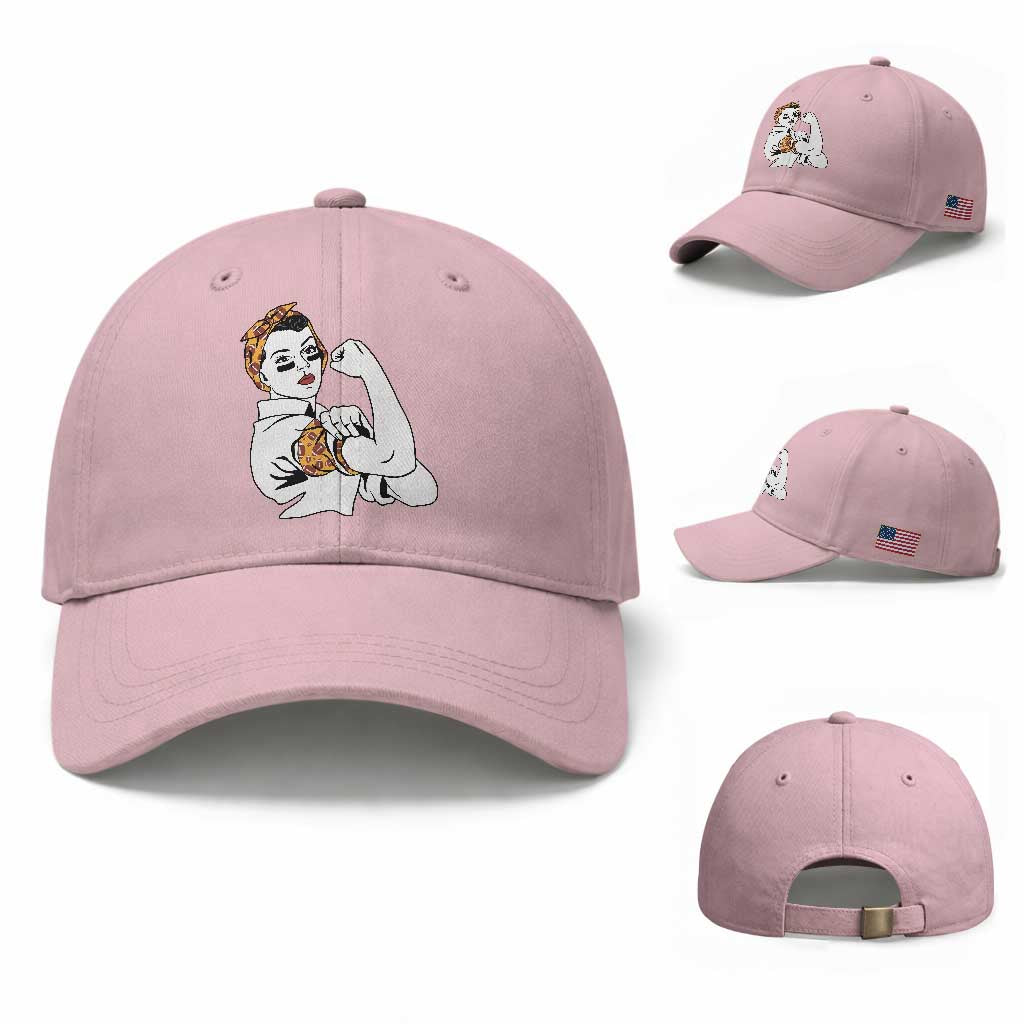 We Can Do It Game Day Baseball Cap Rosie The Riveter Strong Woman Football Fan