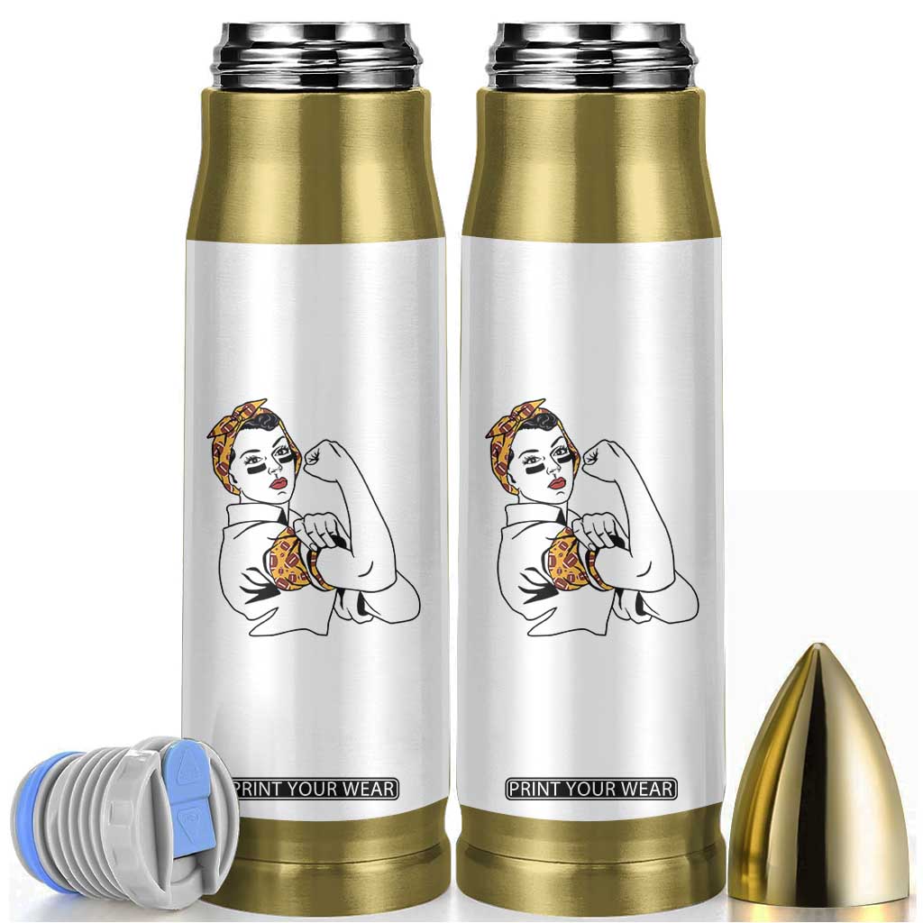 We Can Do It Game Day Bullet Tumbler Rosie The Riveter Strong Woman Football Fan