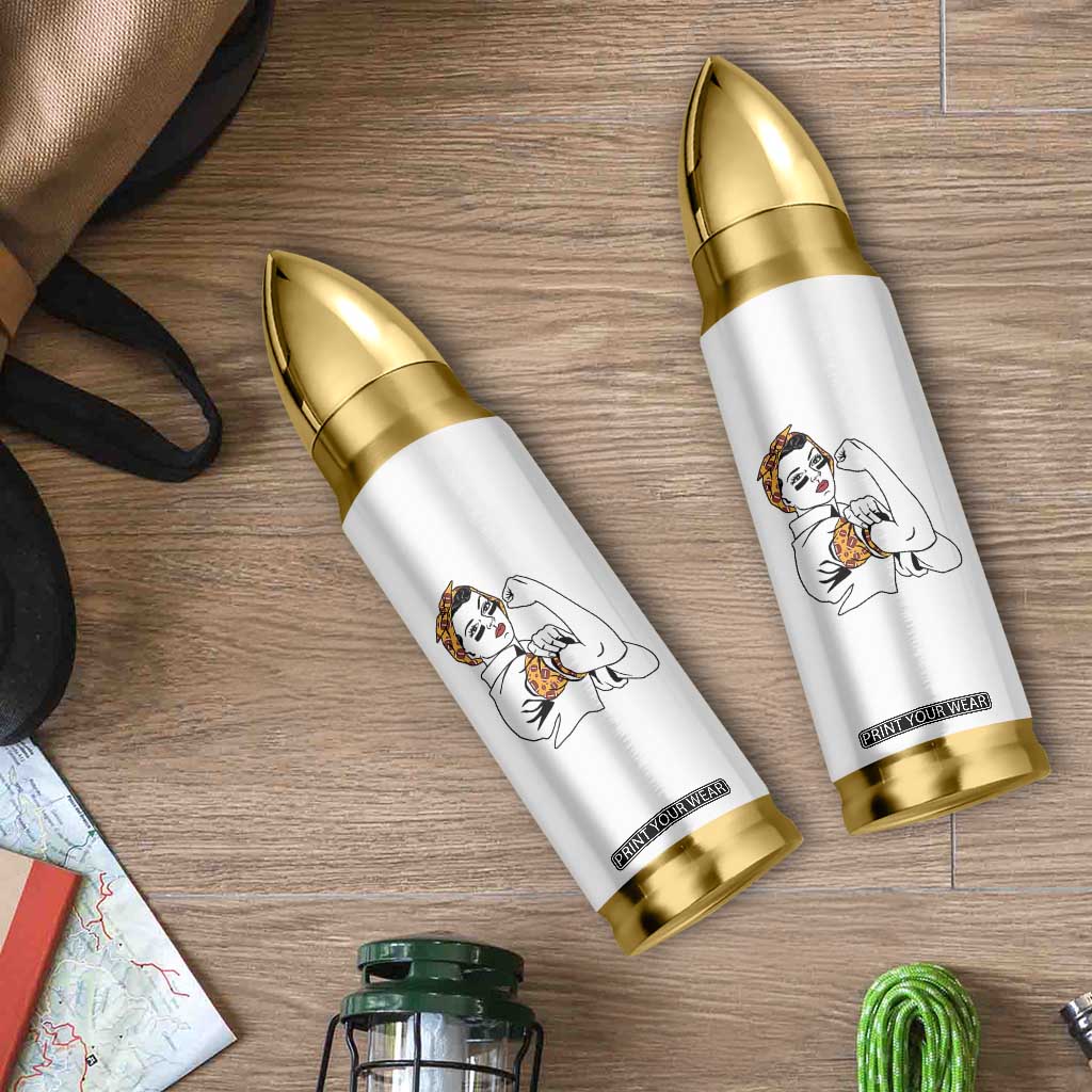 We Can Do It Game Day Bullet Tumbler Rosie The Riveter Strong Woman Football Fan