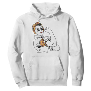We Can Do It Game Day Hoodie Rosie The Riveter Strong Woman Football Fan