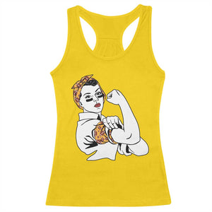 We Can Do It Game Day Racerback Tank Top Rosie The Riveter Strong Woman Football Fan
