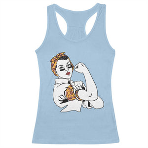We Can Do It Game Day Racerback Tank Top Rosie The Riveter Strong Woman Football Fan