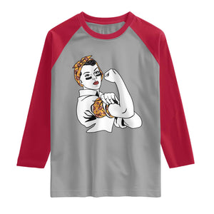 We Can Do It Game Day Raglan Shirt Rosie The Riveter Strong Woman Football Fan