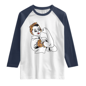 We Can Do It Game Day Raglan Shirt Rosie The Riveter Strong Woman Football Fan