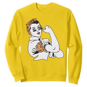 We Can Do It Game Day Sweatshirt Rosie The Riveter Strong Woman Football Fan