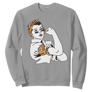 We Can Do It Game Day Sweatshirt Rosie The Riveter Strong Woman Football Fan