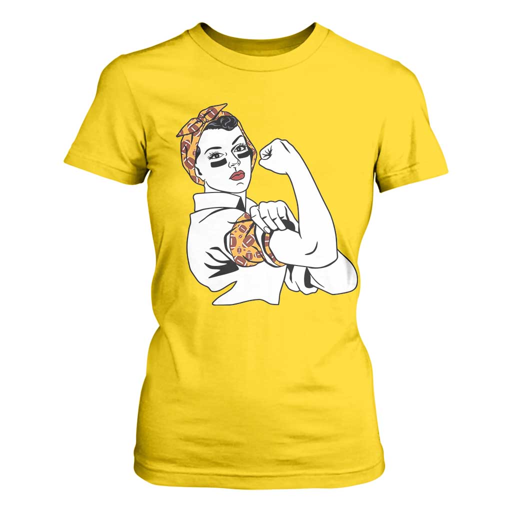 We Can Do It Game Day T Shirt For Women Rosie The Riveter Strong Woman Football Fan TS12 Daisy Print Your Wear