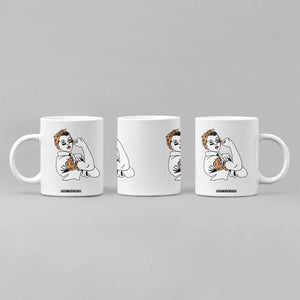 We Can Do It Game Day Coffee Mug Rosie The Riveter Strong Woman Football Fan