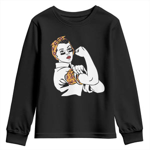 We Can Do It Game Day Youth Sweatshirt Rosie The Riveter Strong Woman Football Fan