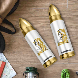 Strong Woman Football Game Day Bullet Tumbler Black And Gold City Pride