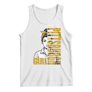 Strong Woman Football Game Day Tank Top Black And Gold City Pride