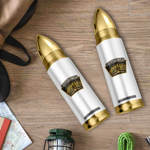 Pittsburgh Skyline Crest Graphic Bullet Tumbler Football Lover Gift