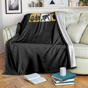 Pittsburgh Skyline Crest Graphic Throw Blanket Football Fan Pride
