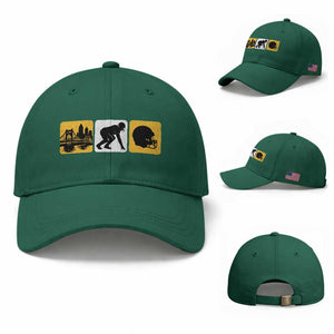 Pittsburgh Skyline Crest Graphic Baseball Cap Football Fan Pride