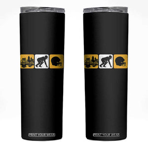 Pittsburgh Skyline Crest Graphic Skinny Tumbler Football Fan Pride