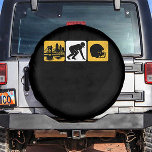 Pittsburgh Skyline Crest Graphic Spare Tire Cover Football Fan Pride