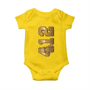 Vintage Pittsburgh City Skyline Crest Baby Onesie Game Day Fan Pride