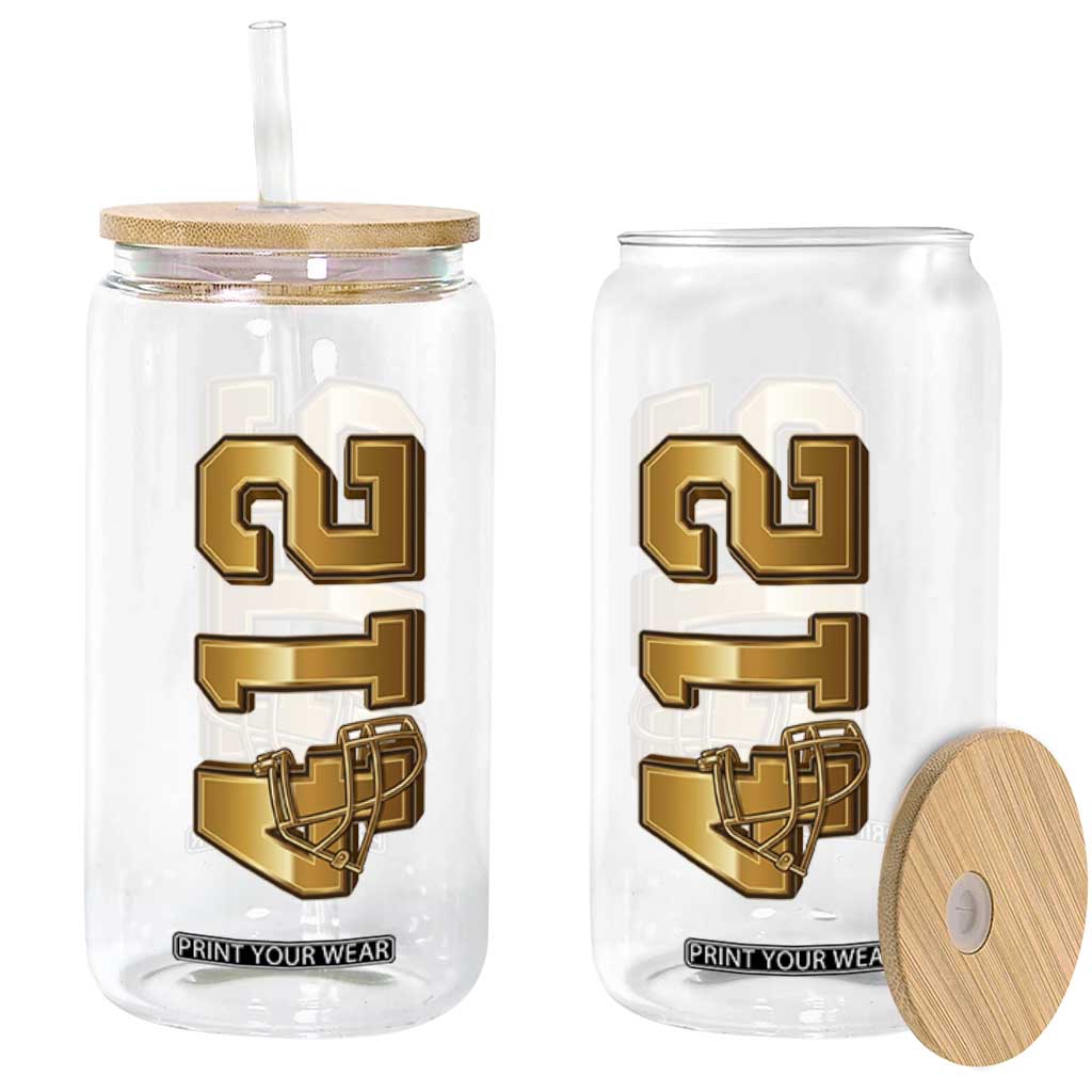Vintage Pittsburgh City Skyline Crest Glass Can Game Day Fan Pride
