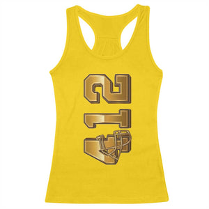 Vintage Pittsburgh City Skyline Crest Racerback Tank Top Game Day Fan Pride