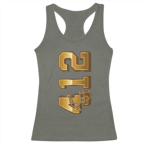 Vintage Pittsburgh City Skyline Crest Racerback Tank Top Game Day Fan Pride