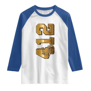Vintage Pittsburgh City Skyline Crest Raglan Shirt Game Day Fan Pride