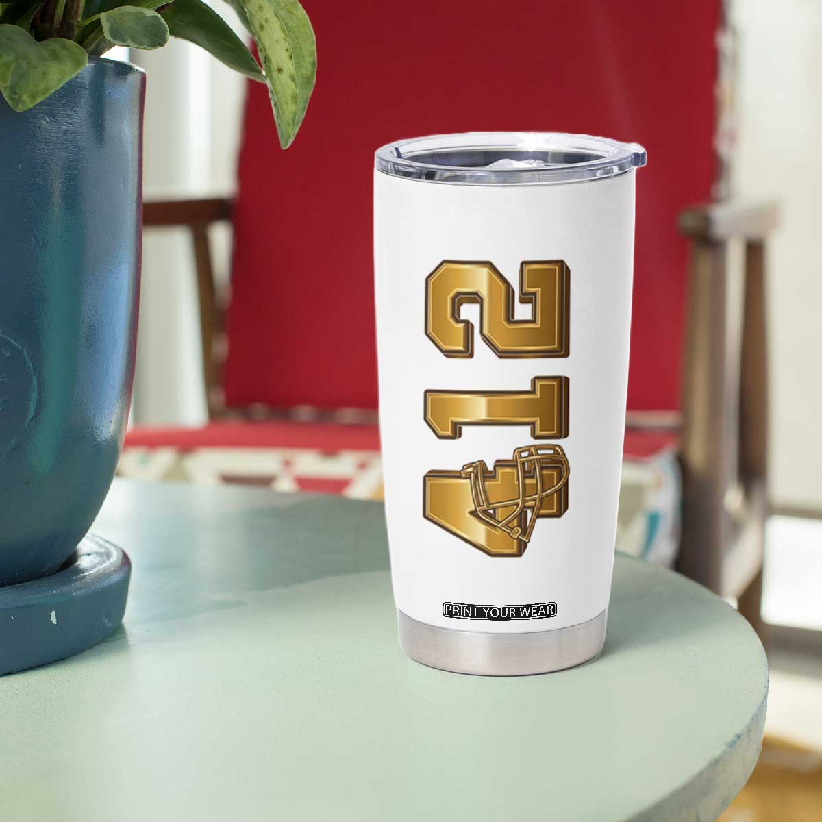 Vintage Pittsburgh City Skyline Crest Tumbler Cup Game Day Fan Pride