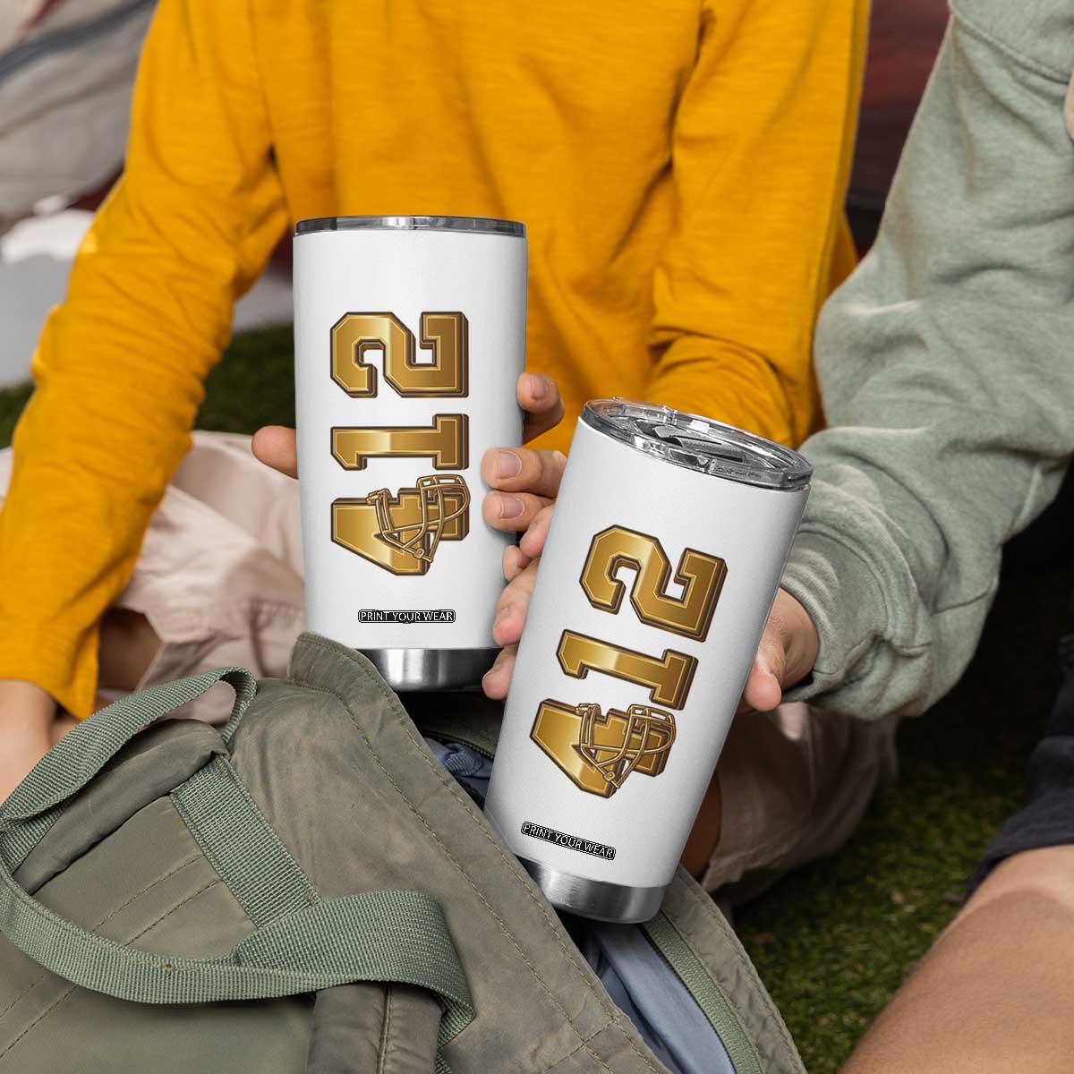 Vintage Pittsburgh City Skyline Crest Tumbler Cup Game Day Fan Pride