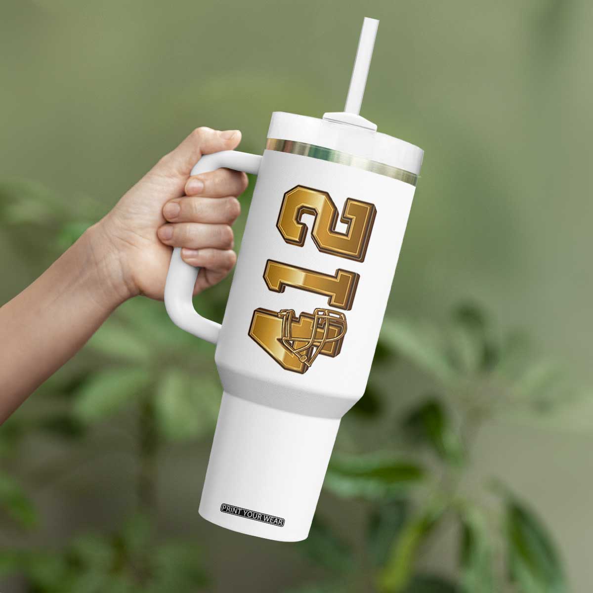 Vintage Pittsburgh City Skyline Crest Tumbler With Handle Game Day Fan Pride