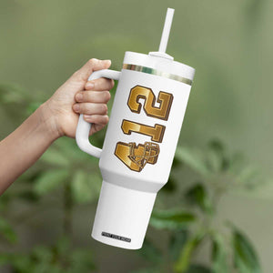 Vintage Pittsburgh City Skyline Crest Tumbler With Handle Game Day Fan Pride