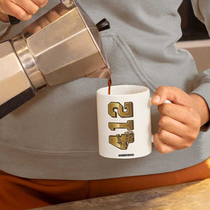 Vintage Pittsburgh City Skyline Crest Coffee Mug Game Day Fan Pride