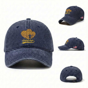 Vintage Leopard Heart Pittsburgh Pride Washed Cotton Baseball Cap Football Lover Gift