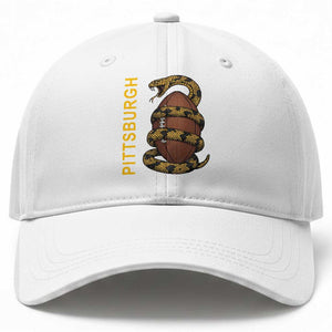 Vintage Black And Gold Rattlesnake Baseball Cap Pittsburgh Sports Fan