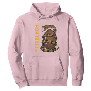 Vintage Black And Gold Rattlesnake Hoodie Pittsburgh Sports Fan
